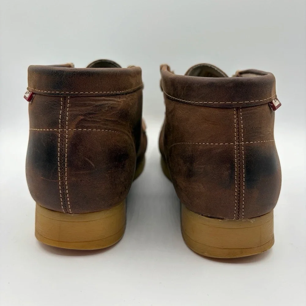 Clarks Men's Stinson Hi Beeswax Brown Leather Lace Up Chukka Boots Size 8 M